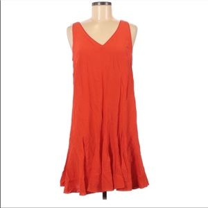 Club Monaco Red Coral Orange Dress
